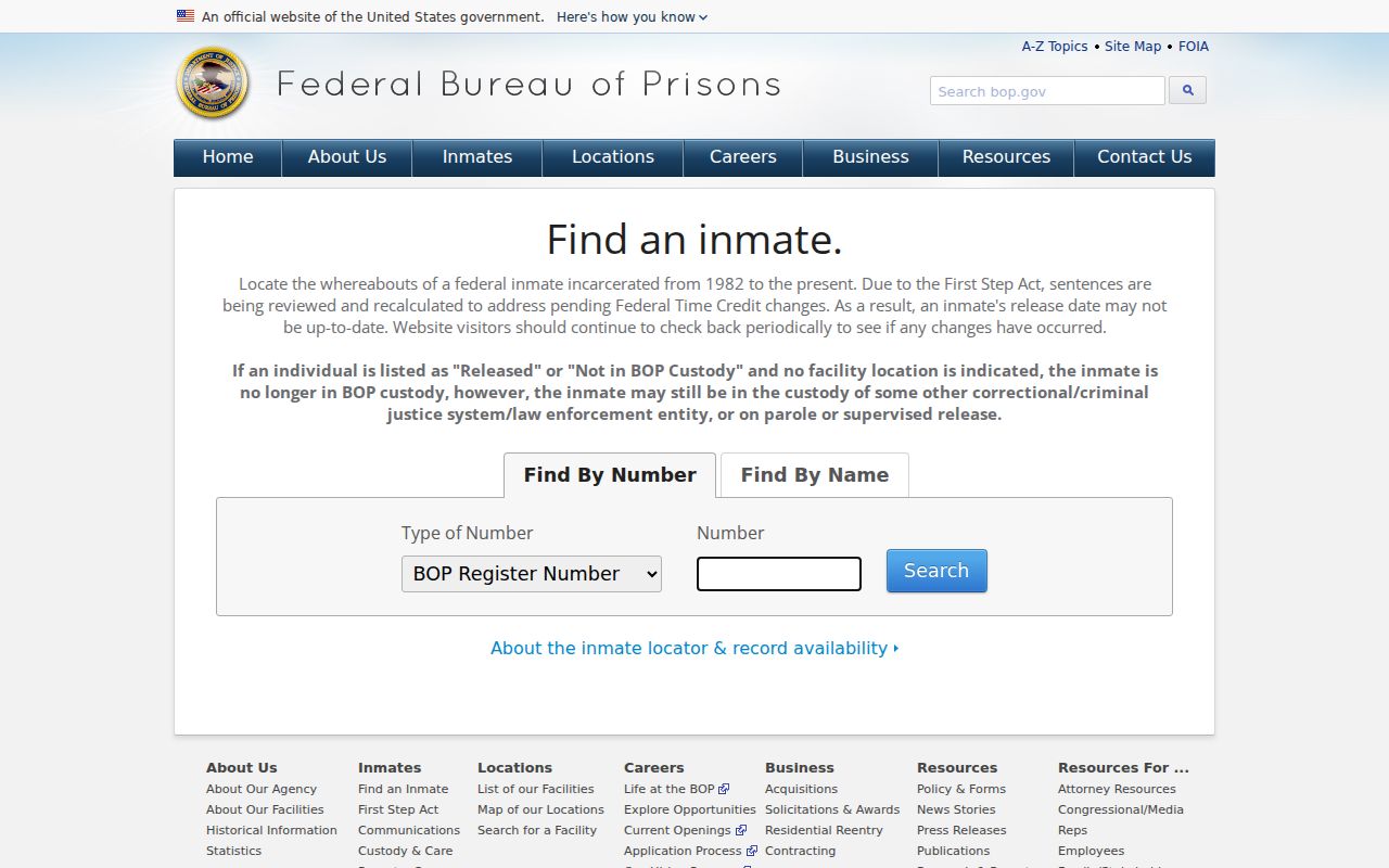 Federal inmate search for custody after a federal King County arrest