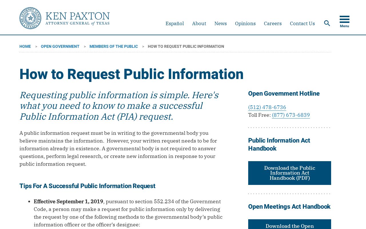 Texas public information request steps for King County arrest records